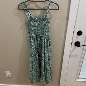 SHEIN Green Midi Dress